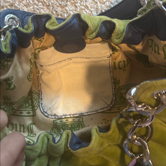 Juicy Couture Navy Green & Blue Bag - Picture 8 of 9